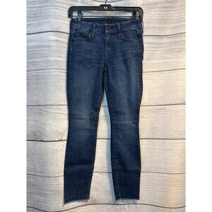 Mother Looker Ankle Fray Jeans Twilight Magic Size 24